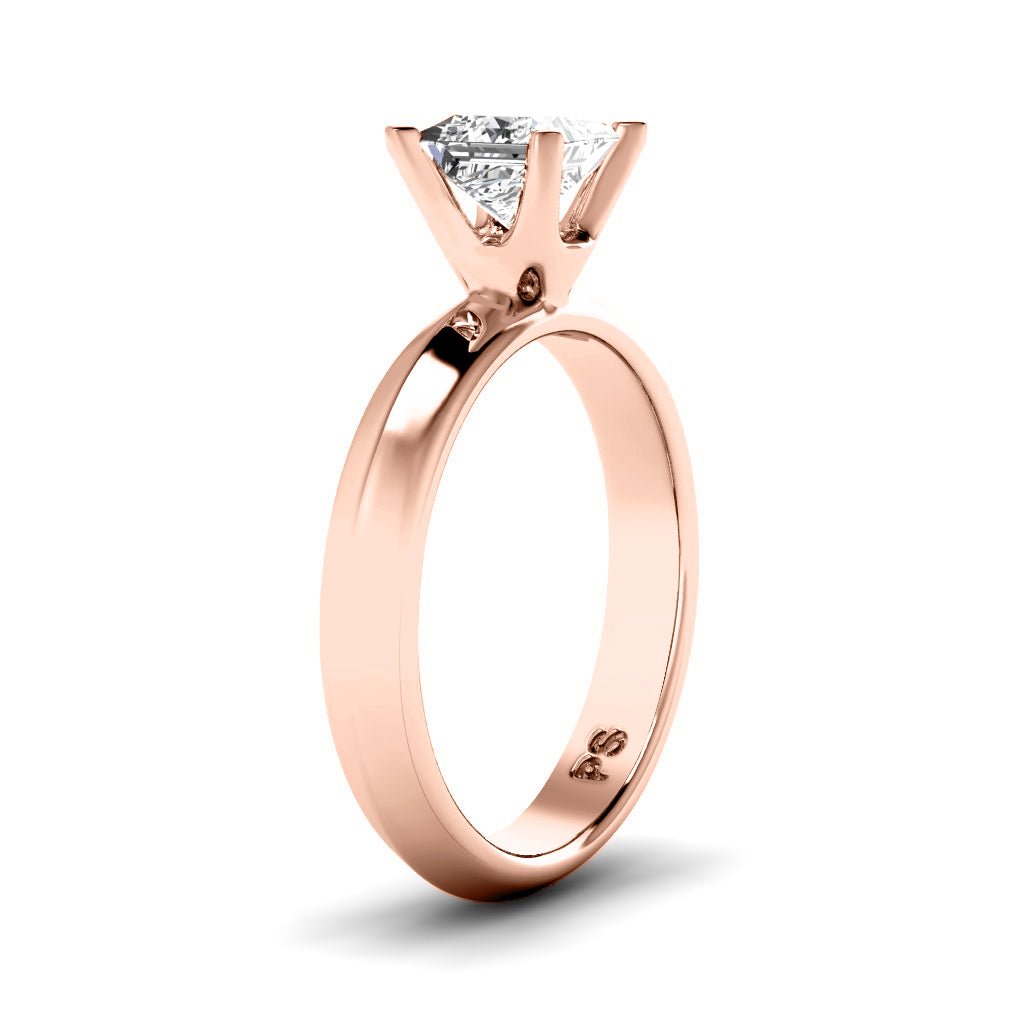 0.35-1.50 CT Princess Cut Natural Diamonds - Solitaire Rings