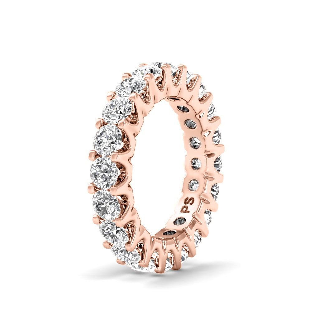 2.00-6.00 CT Round Cut Diamonds - Eternity Ring