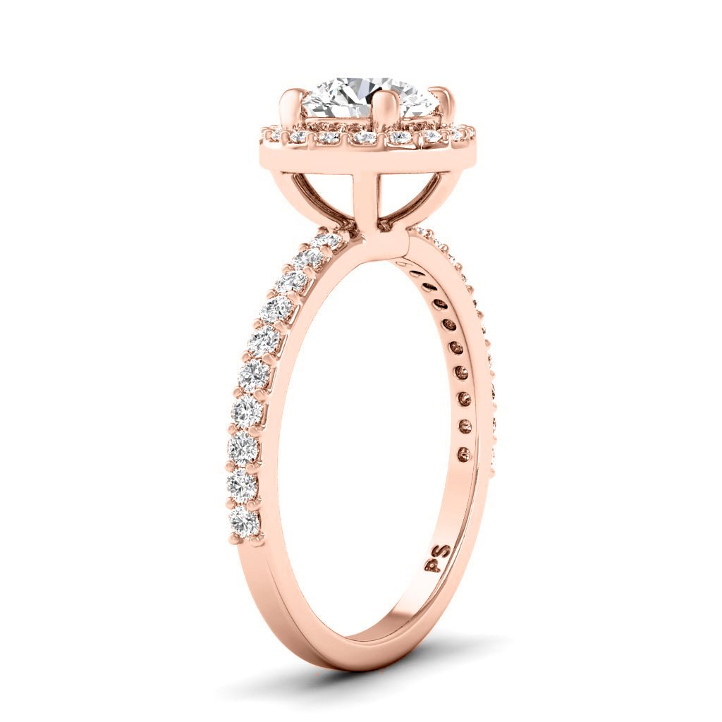 0.90-6.40 CT Round Cut Diamonds - Engagement Ring