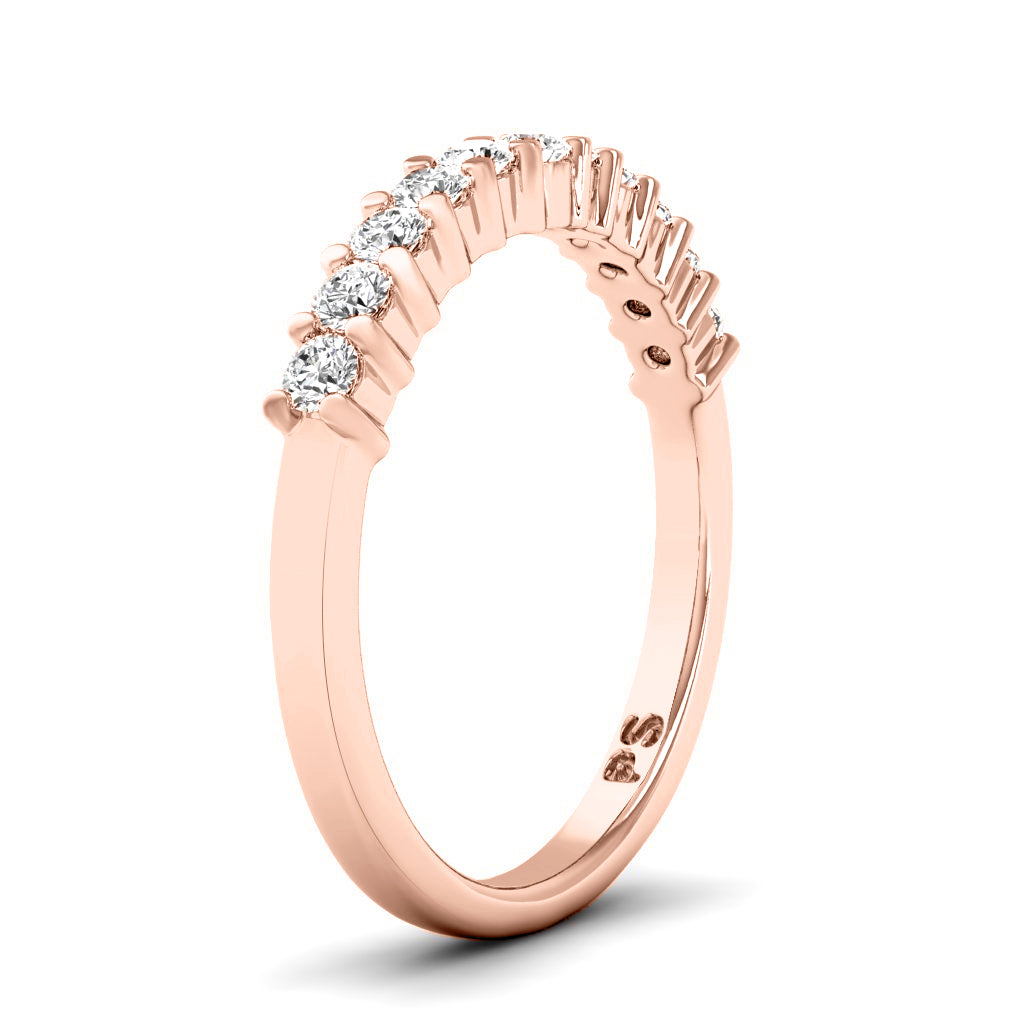 0.35 CT Round Cut Natural Diamonds - Wedding Band