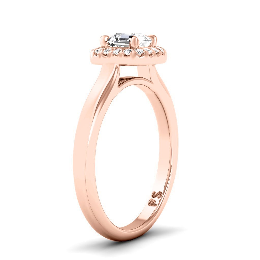 0.65-6.15 CT Ascher & Round Cut Lab Grown Diamonds - Engagement Ring