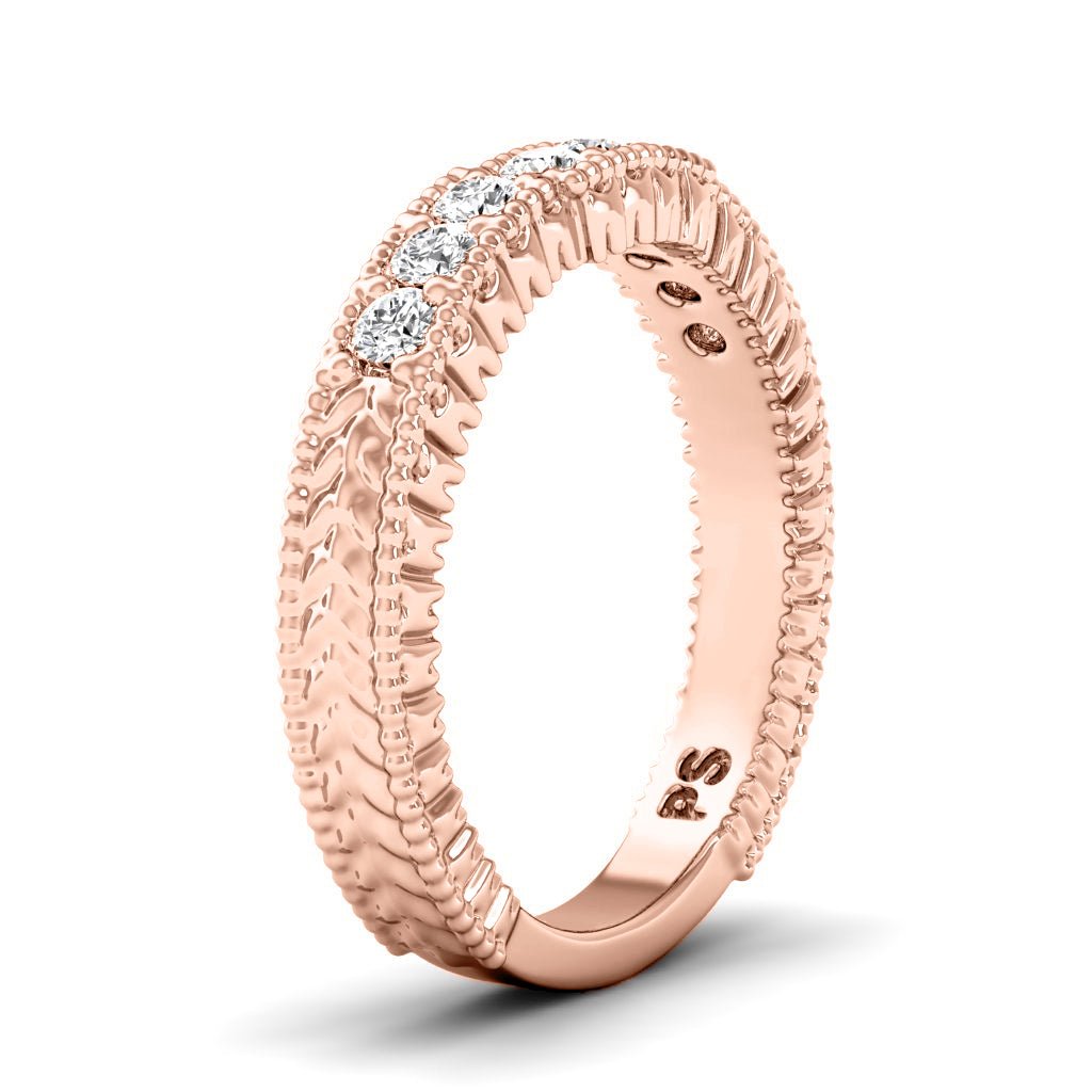 0.35 CT Round Cut Natural Diamonds - Wedding Band - Primestyle.com