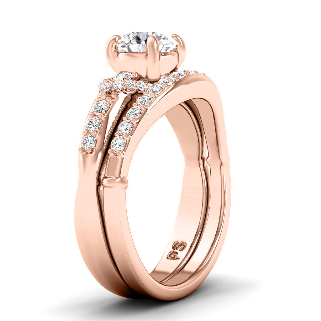 1.00-3.50 CT Round Cut Lab Grown Diamonds - Bridal Set