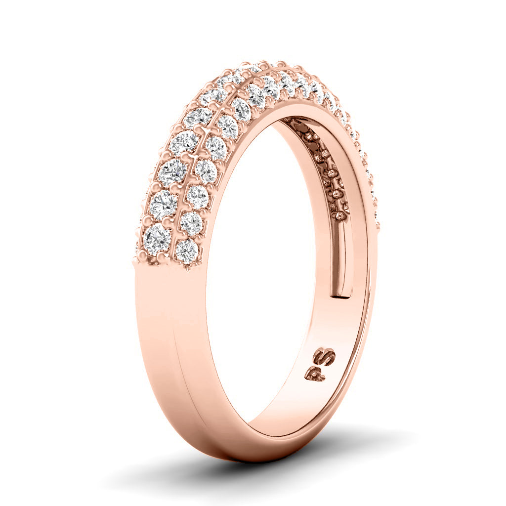 1.00 CT Round Cut Diamonds - Wedding Band