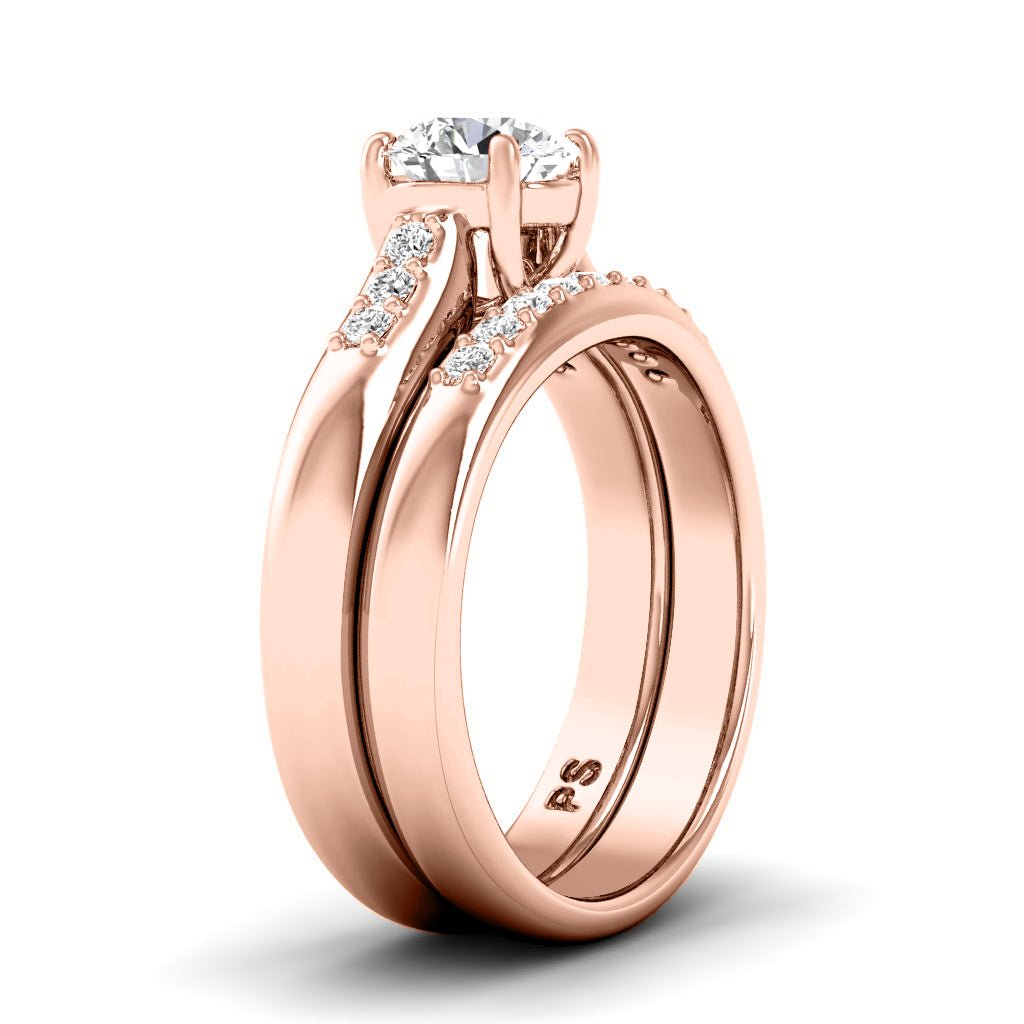 0.75 - 6.25 CT Round Cut Diamonds - Bridal Set - Primestyle.com