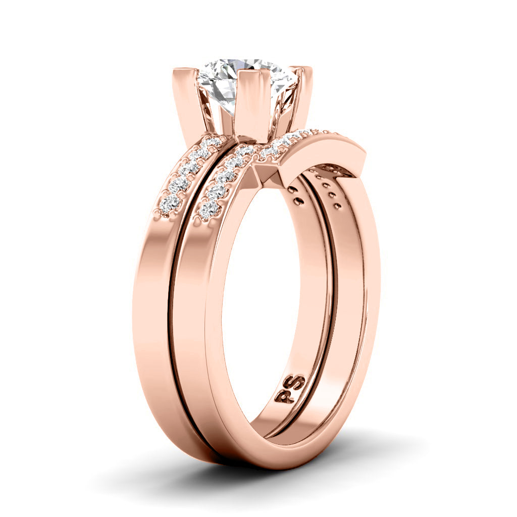 0.60-1.75 CT Round Cut Natural Diamonds - Bridal Set