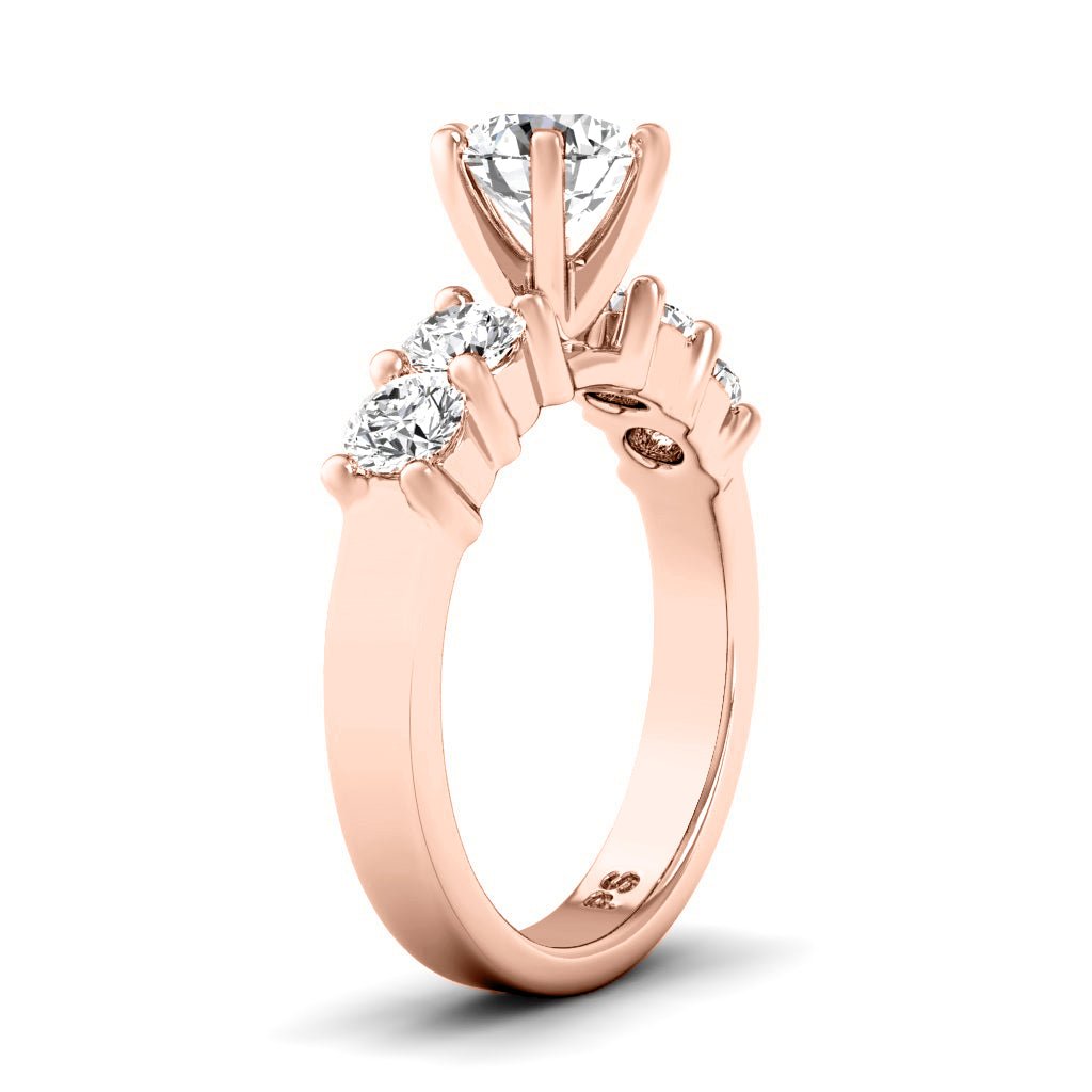 1.10-6.60 CT Round Cut Lab Grown Diamonds - Engagement Ring
