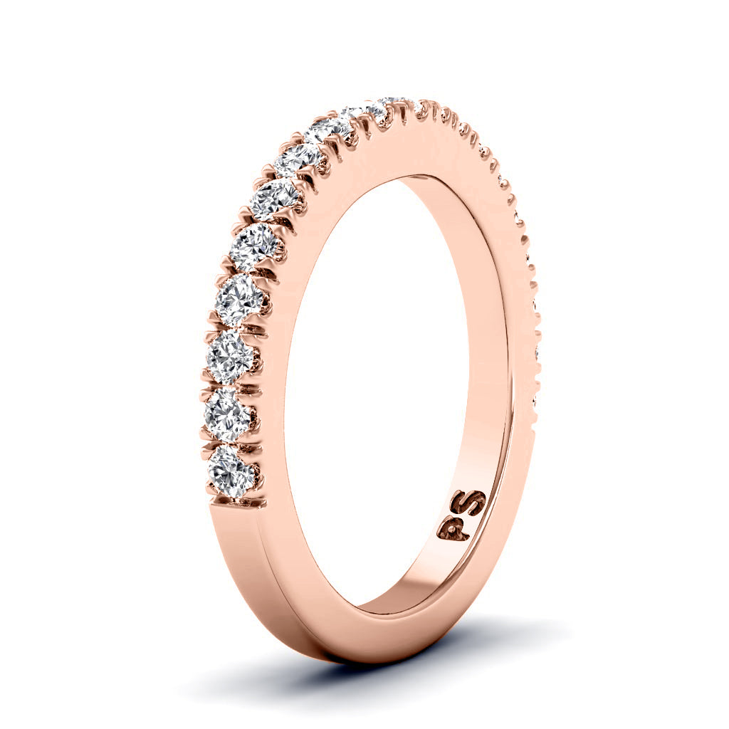 0.45 CT Round Cut Natural Diamonds - Wedding Band