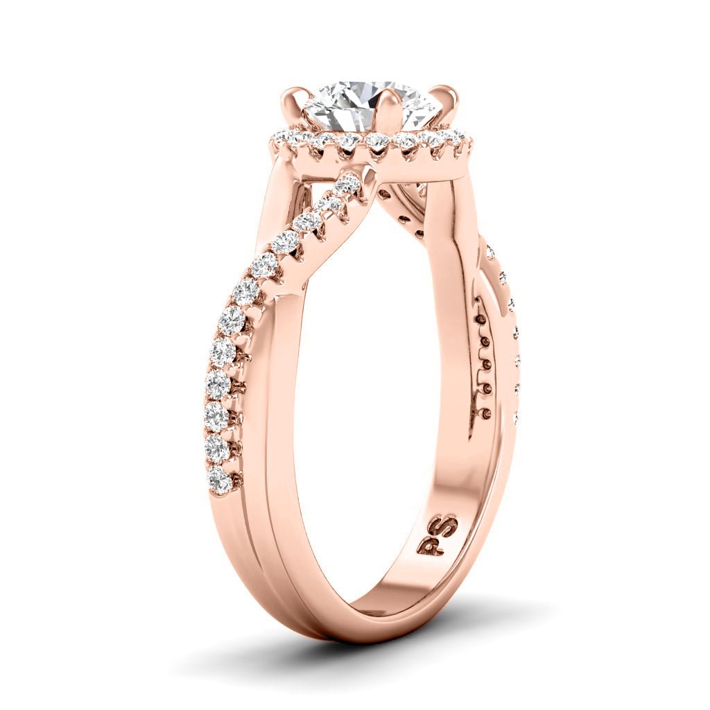 0.75-6.25 CT Round Cut Lab Grown Diamonds - Engagement Ring