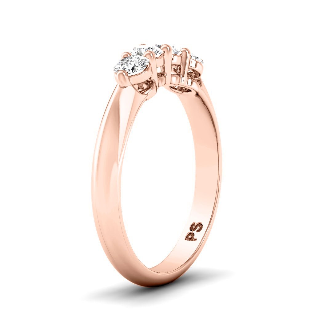 0.60 CT Round Cut Natural Diamonds - Wedding Band