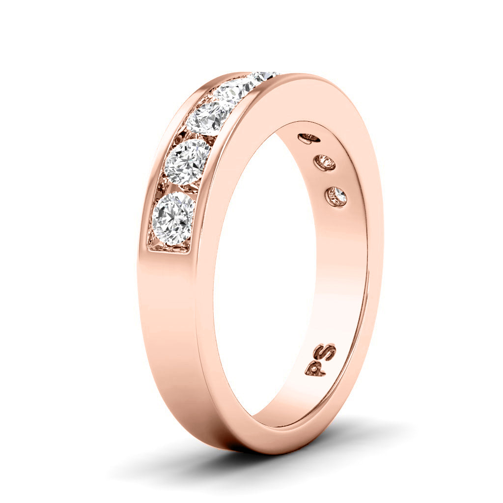 0.80 CT Round Cut Natural Diamonds - Wedding Band