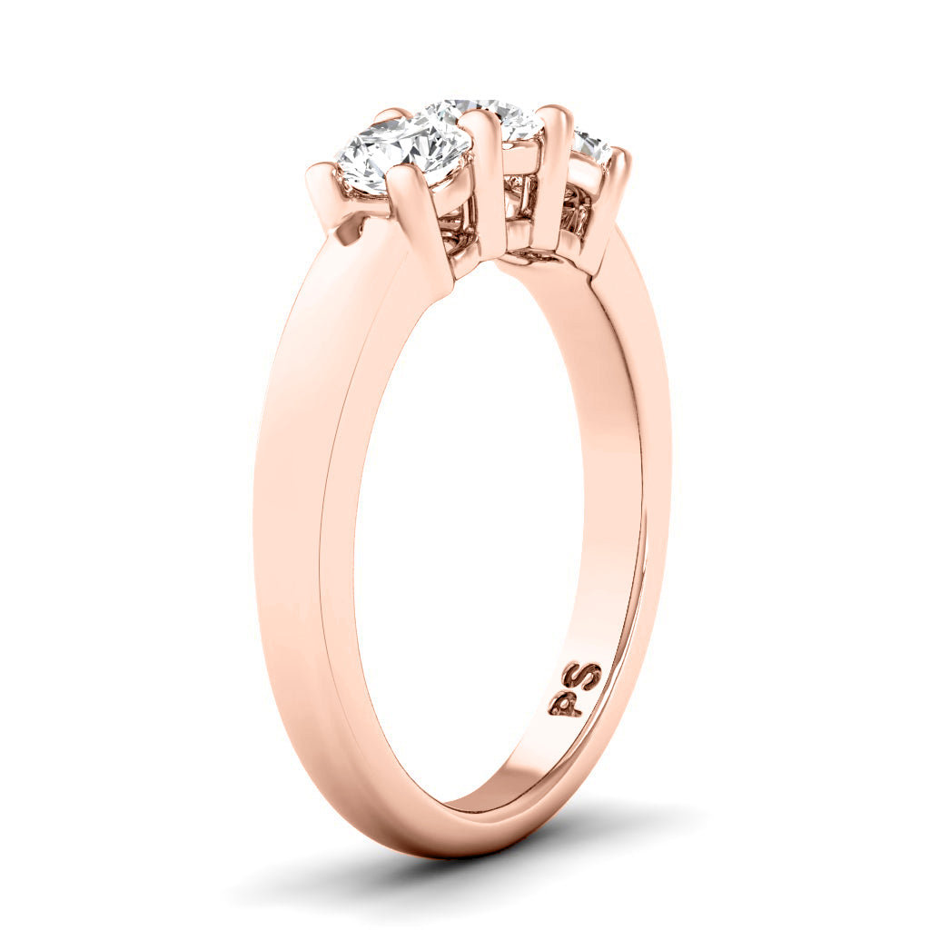 0.60 CT Round Cut Natural Diamonds - Wedding Band