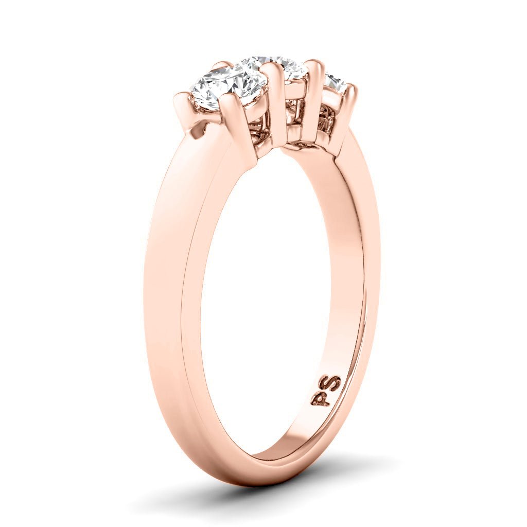 0.60 CT Round Cut Natural Diamonds - Wedding Band