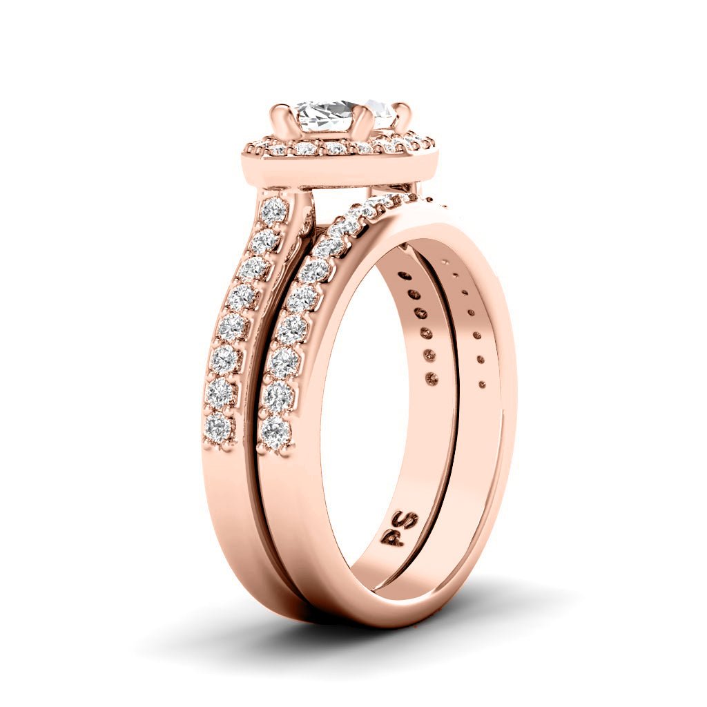 1.05 - 6.55 CT Marquise & Round Cut Diamonds - Bridal Set - Primestyle.com