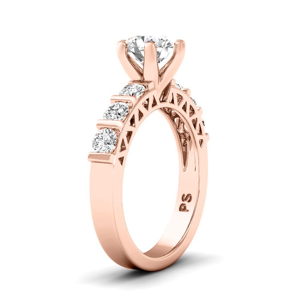 0.95 - 2.10 CT Round Cut Natural Diamonds - Engagement Ring - Primestyle.com