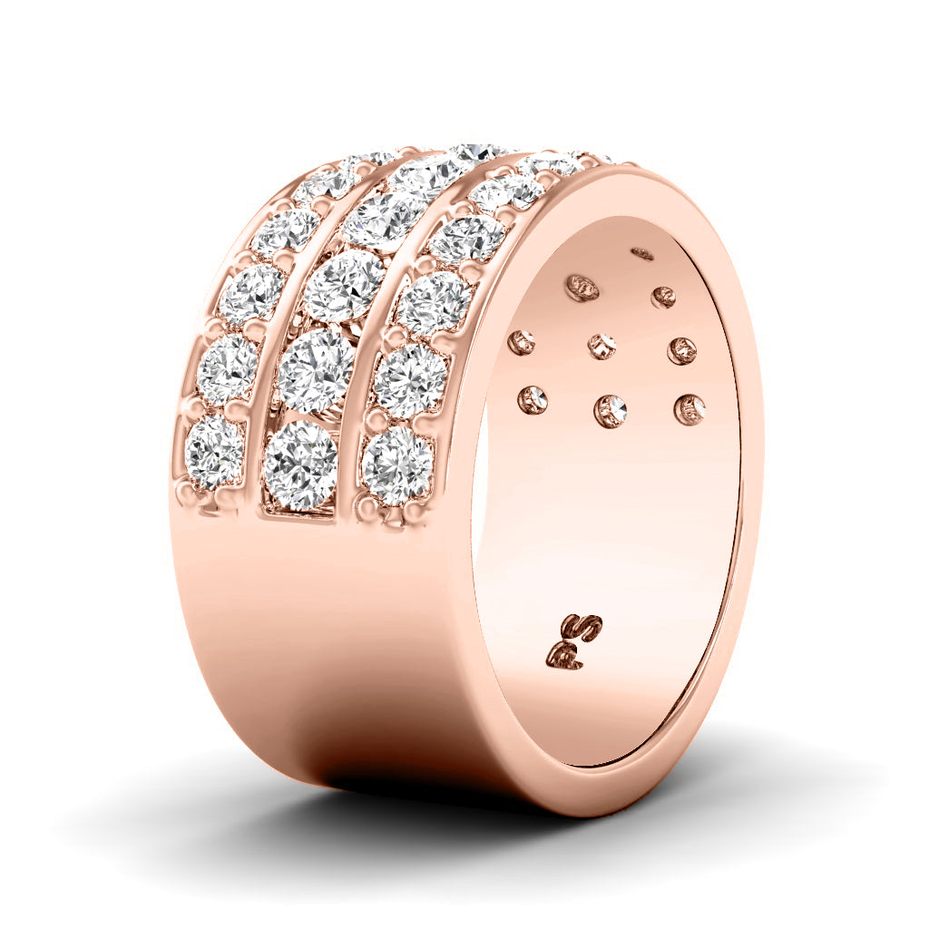 2.00 CT Round Cut Diamonds - Wedding Band