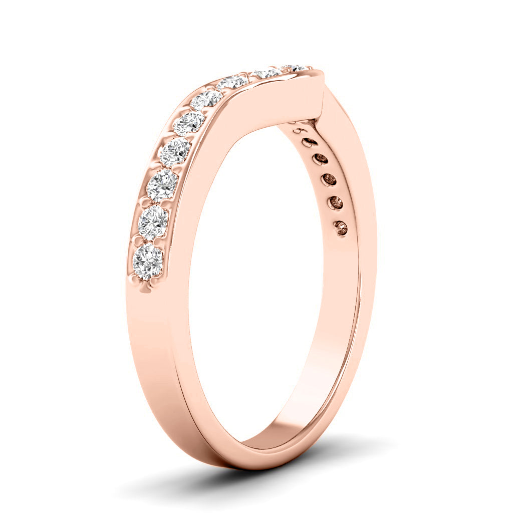 0.35 CT Round Cut Natural Diamonds - Wedding Band