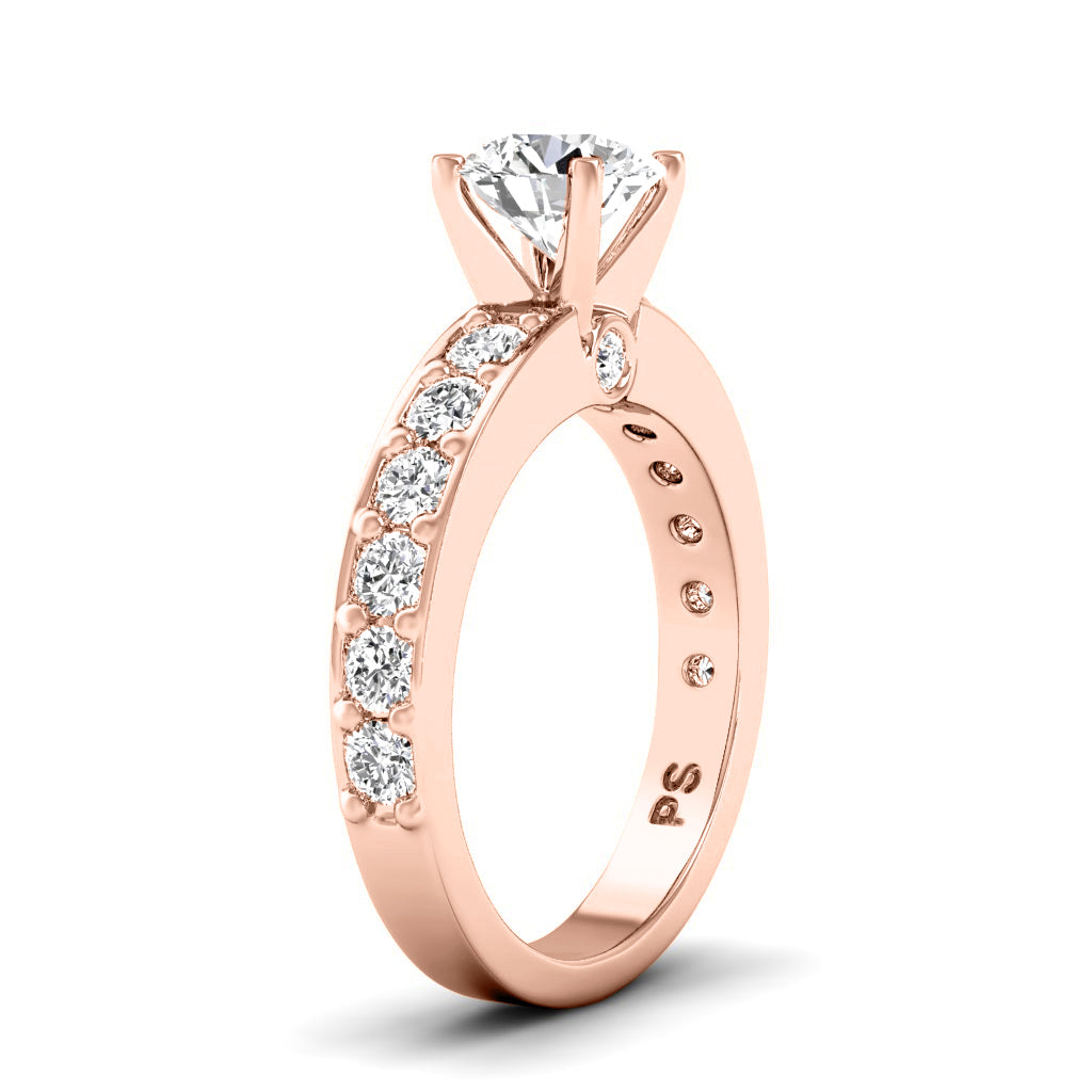 1.15-2.30 CT Round Cut Natural Diamonds - Engagement Ring