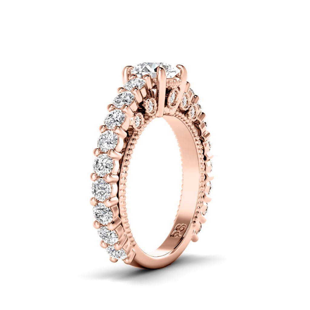 2.20-7.70 CT Round Cut Lab Grown Diamonds - Engagement Ring