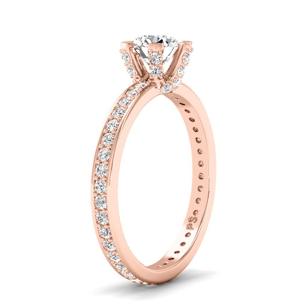 1.05-6.55 CT Round Cut Lab Grown Diamonds - Engagement Ring