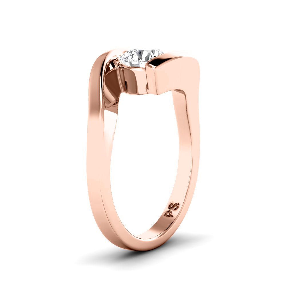 0.35-1.50 CT Round Cut Natural Diamonds - Solitaire Rings