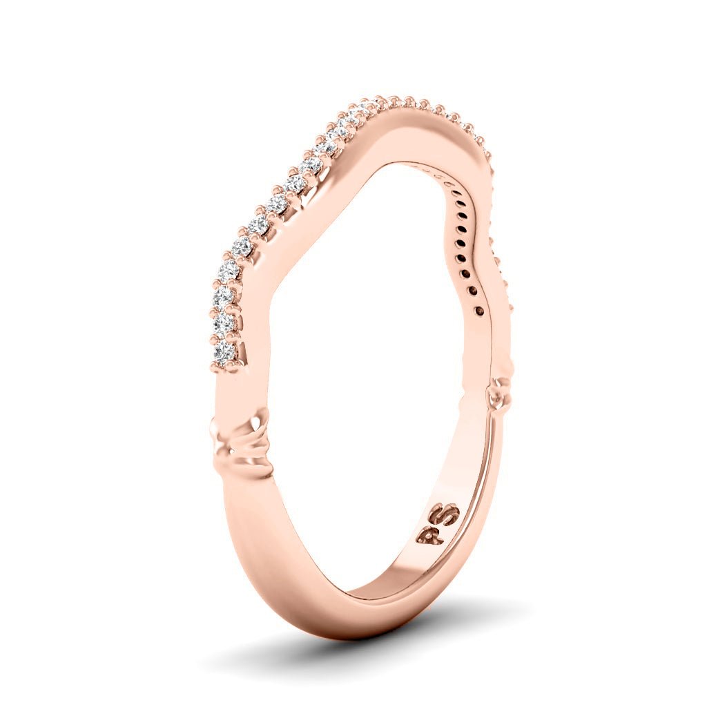 0.15 CT Round Cut Natural Diamonds - Wedding Band - Primestyle.com