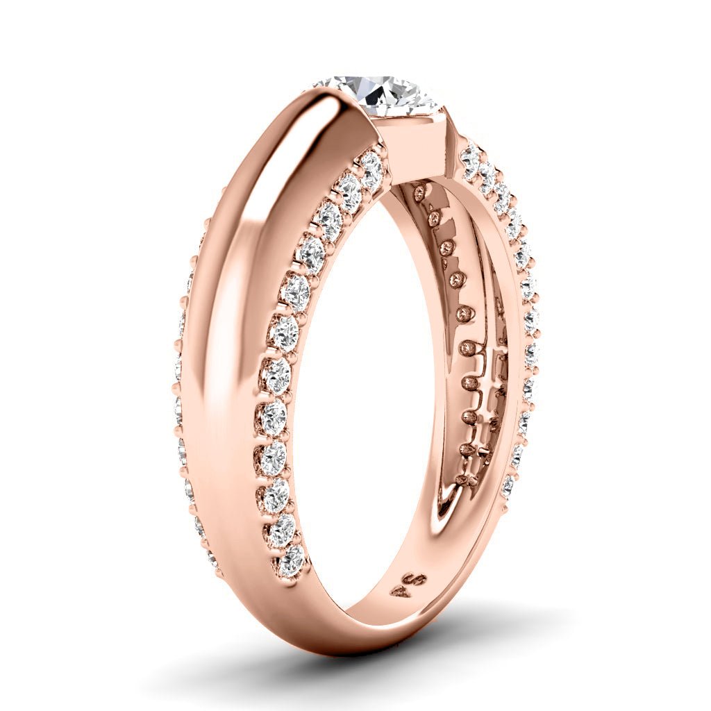 1.15-6.65 CT Round Cut Diamonds - Engagement Ring