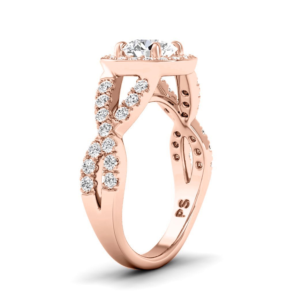 1.15-6.65 CT Round Cut Diamonds - Engagement Ring