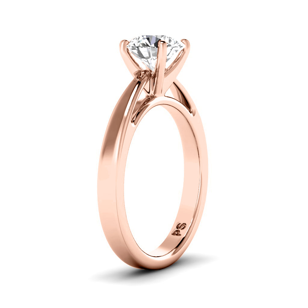 0.50-3.00 CT Round Cut Lab Grown Diamonds - Solitaire Ring