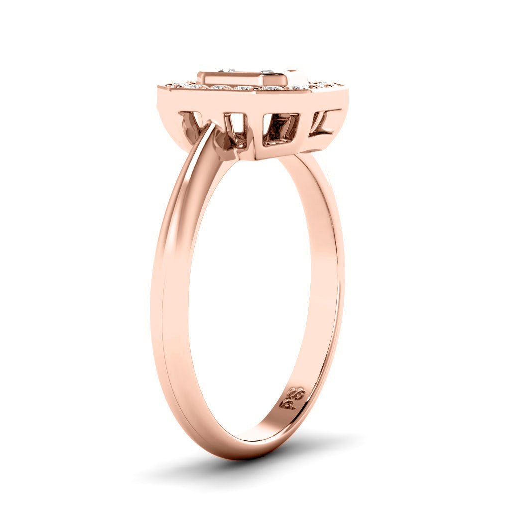 0.85-6.35 CT Emerald & Round Cut Diamonds - Engagement Ring