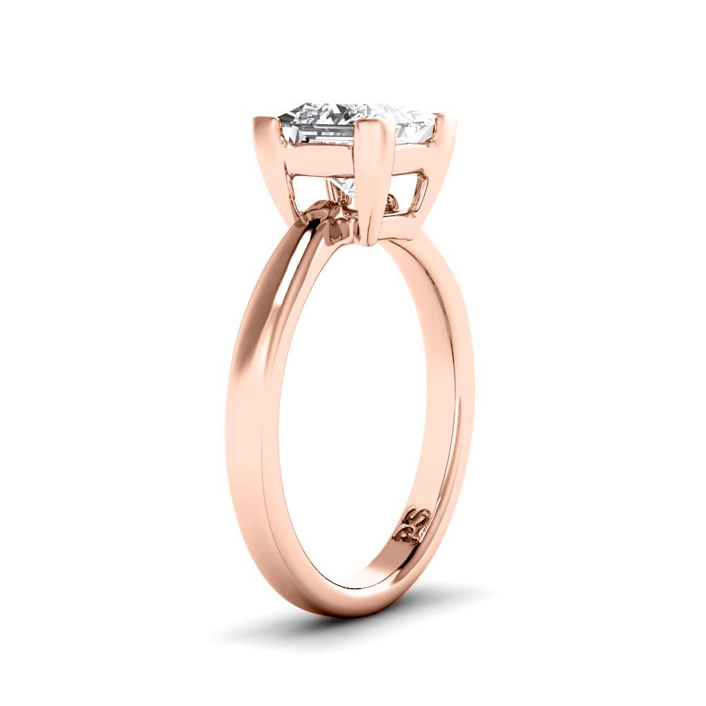 0.35-1.50 CT Princess Cut Natural Diamonds - Solitaire Rings