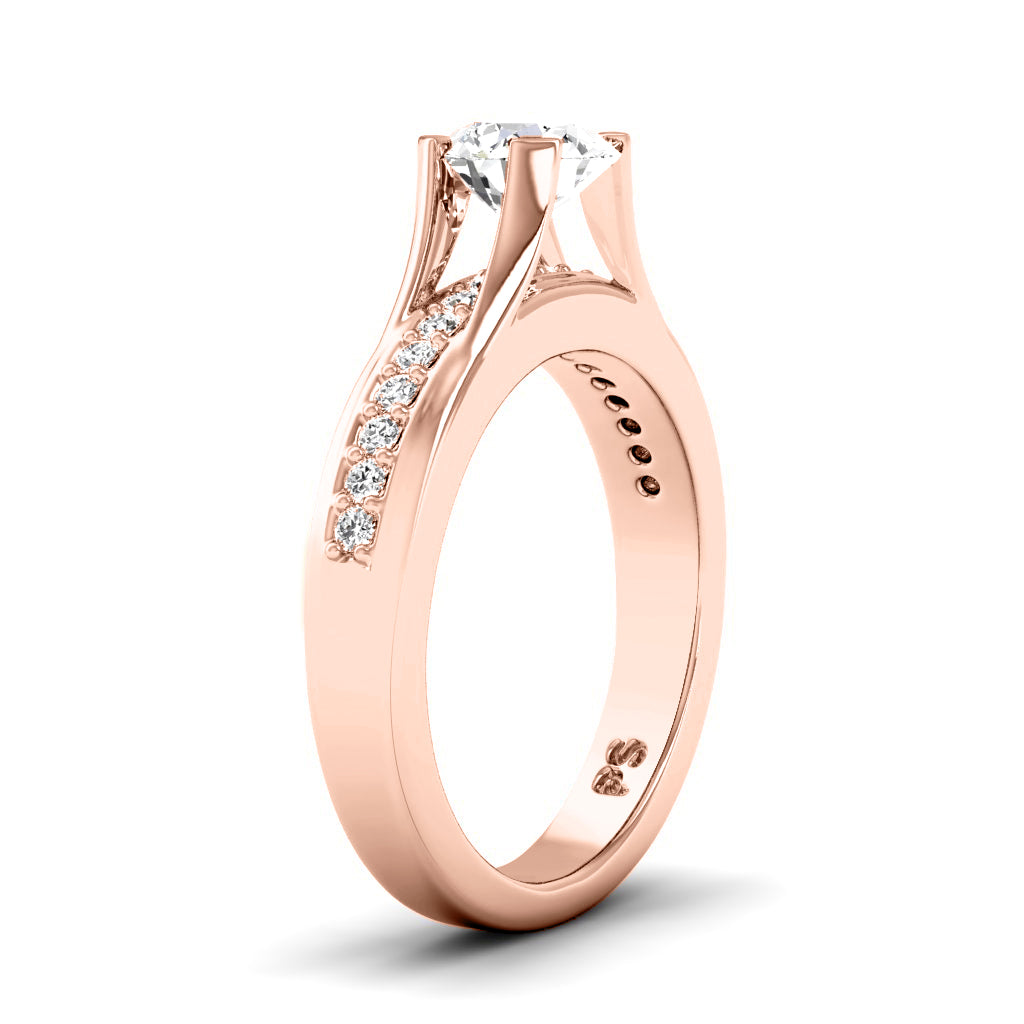 0.60-1.75 CT Round Cut Natural Diamonds - Engagement Ring