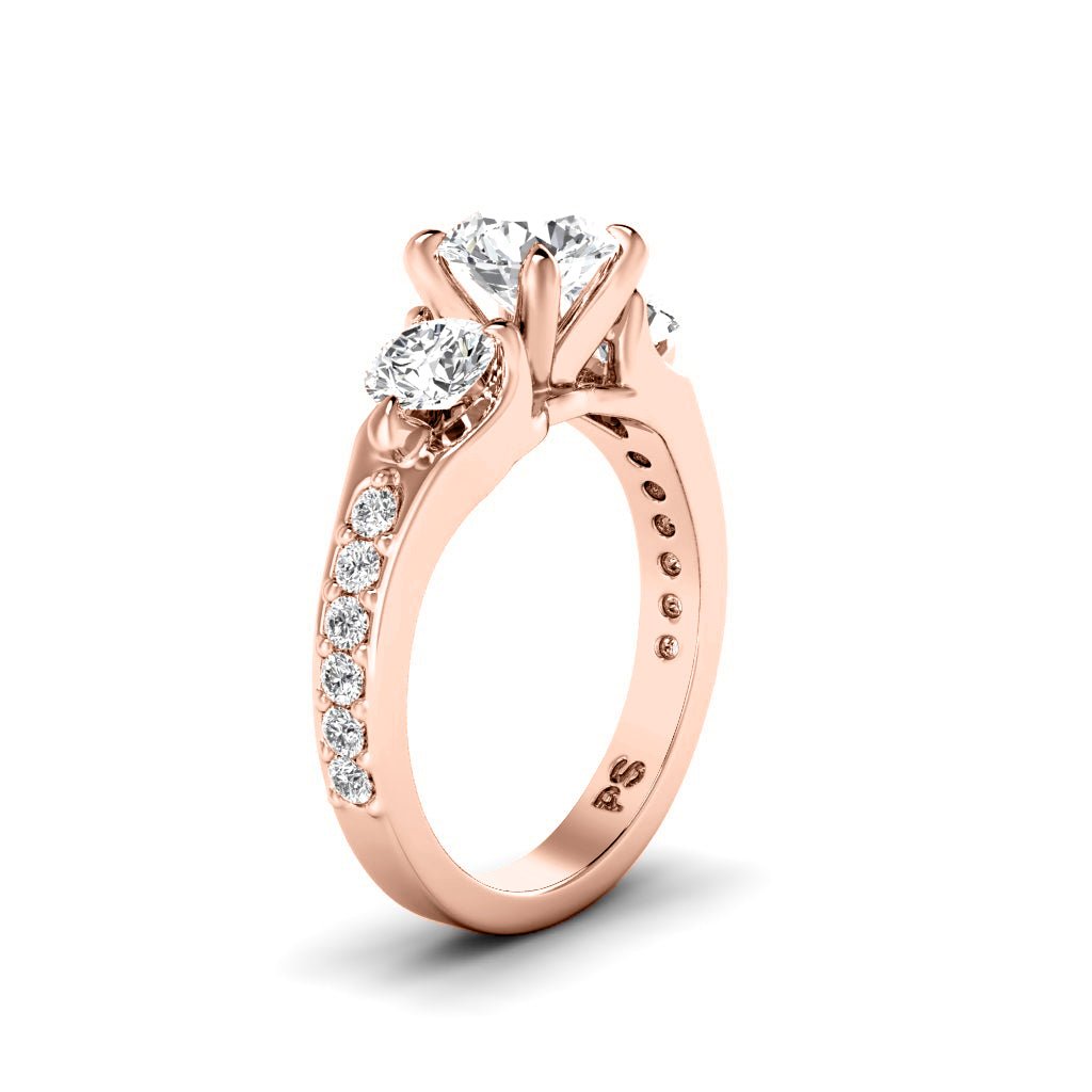 1.40-2.55 CT Round Cut Natural Diamonds - Engagement Ring