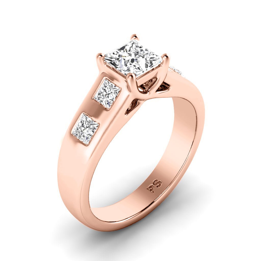1.00 - 6.50 CT Princess Cut Diamonds - Engagement Ring - Primestyle.com