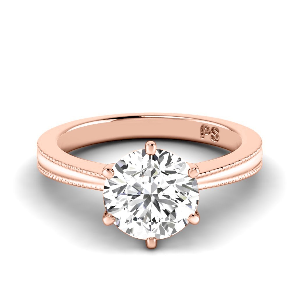 0.50 - 3.00 CT Round Cut Lab Grown Diamonds - Solitaire Ring - Primestyle.com