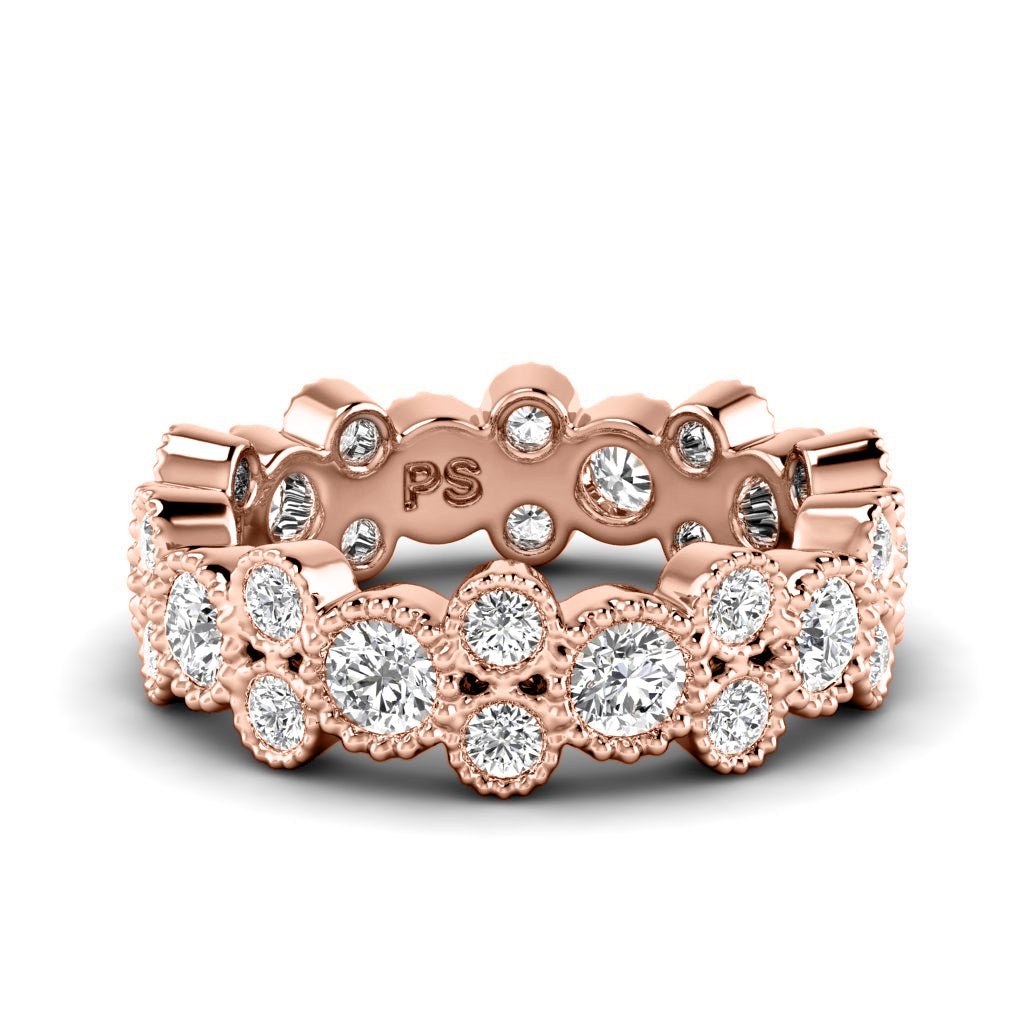 1.70 CT Round Cut Natural Diamonds - Eternity Rings - Primestyle.com