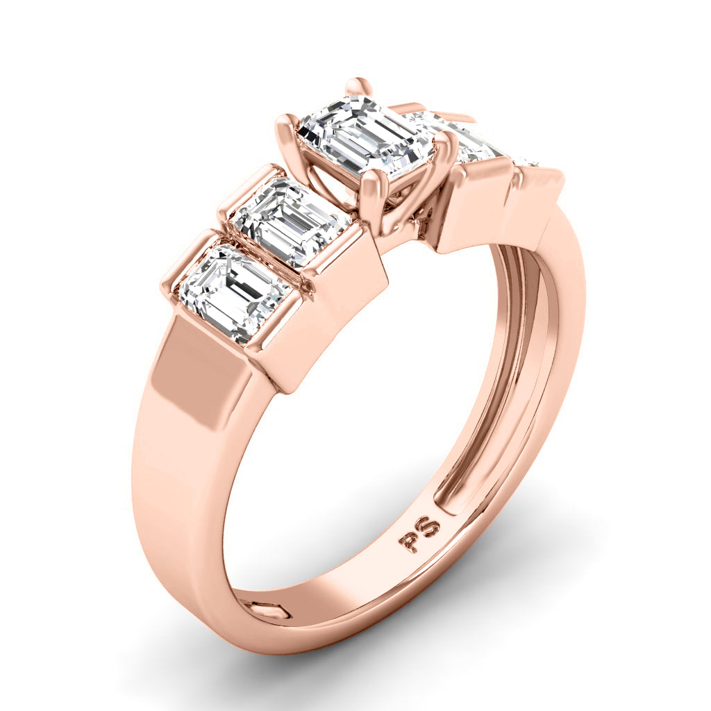 1.65-2.80 CT Emerald Cut Natural Diamonds - Engagement Ring