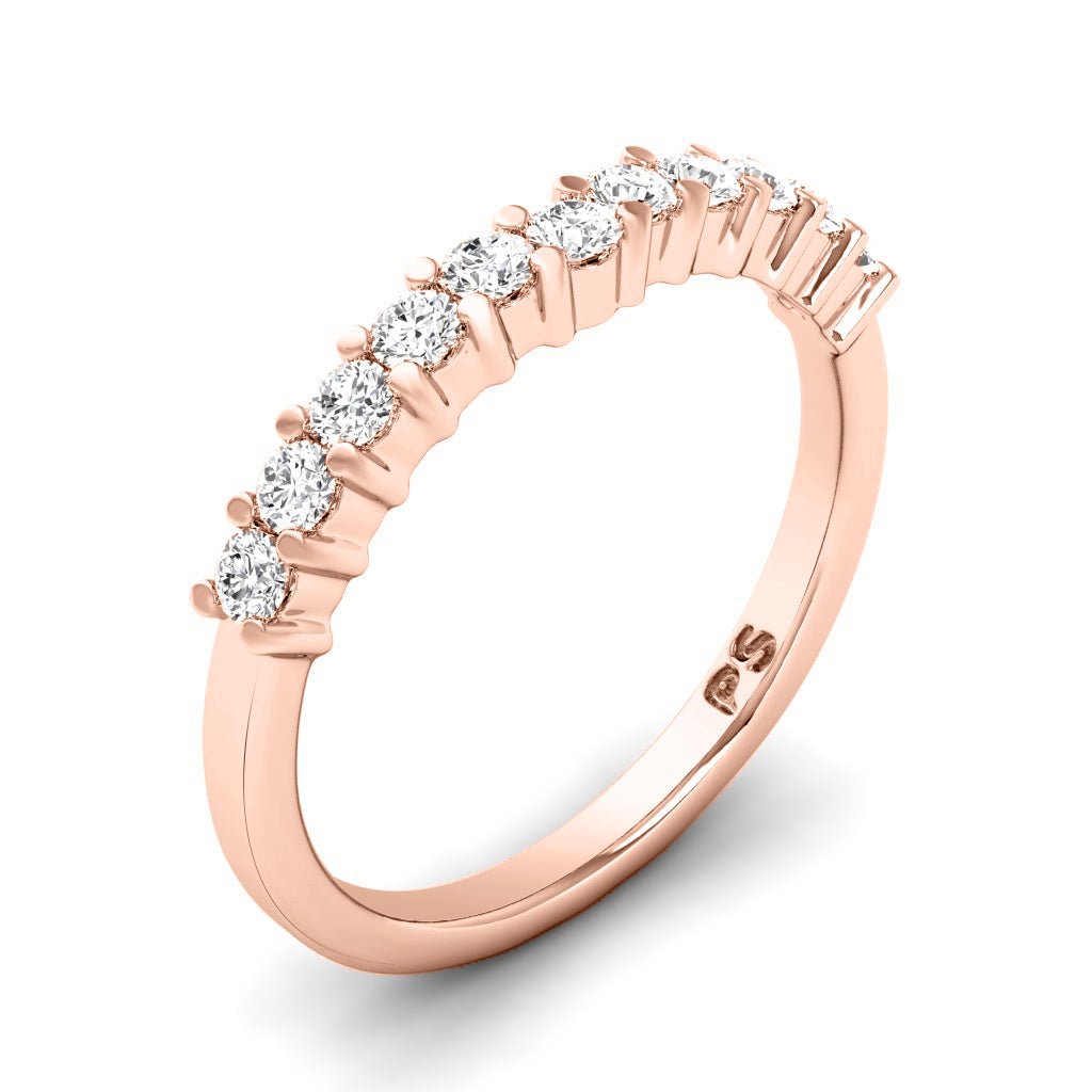 0.35 CT Round Cut Natural Diamonds - Wedding Band