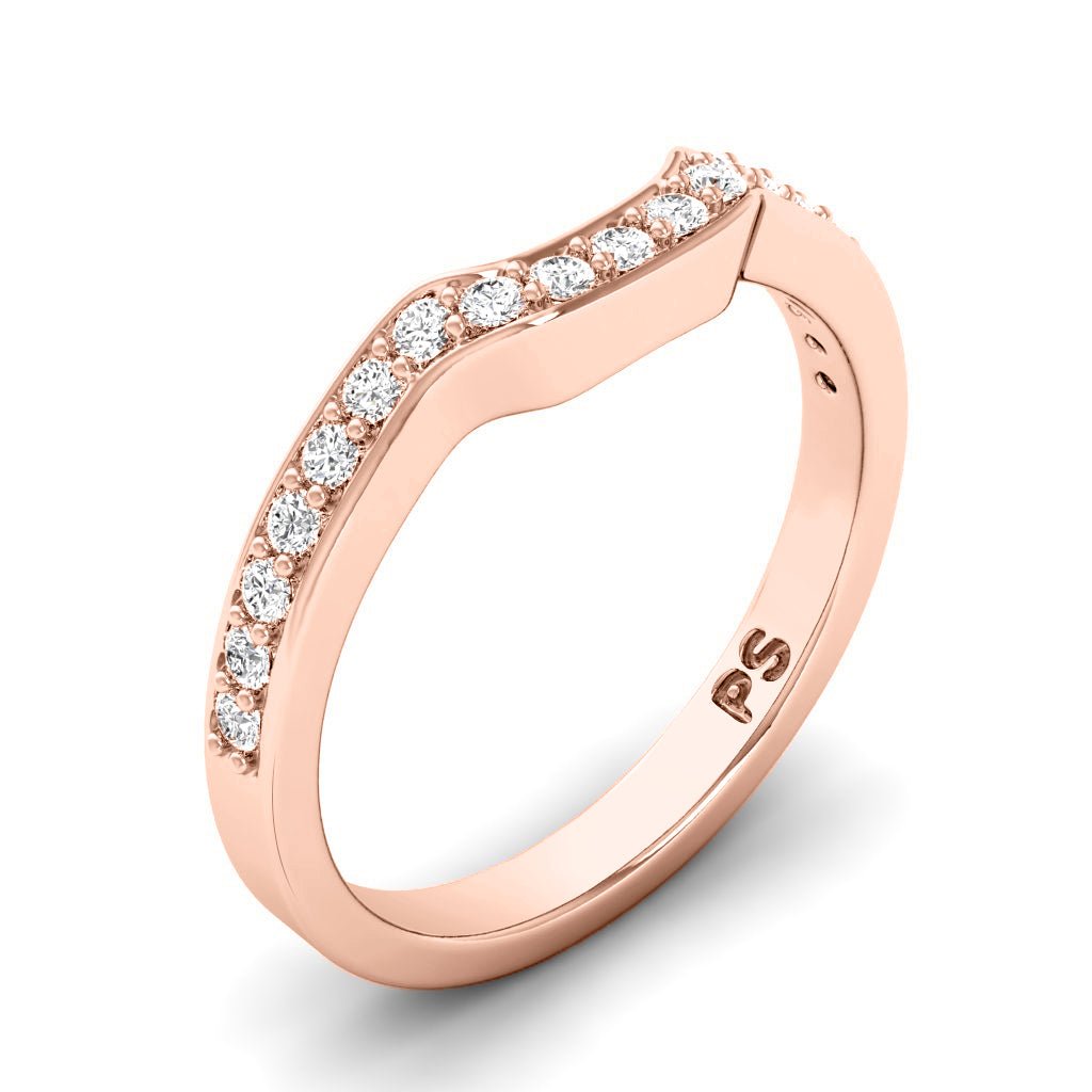 0.25 CT Round Cut Natural Diamonds - Wedding Band - Primestyle.com