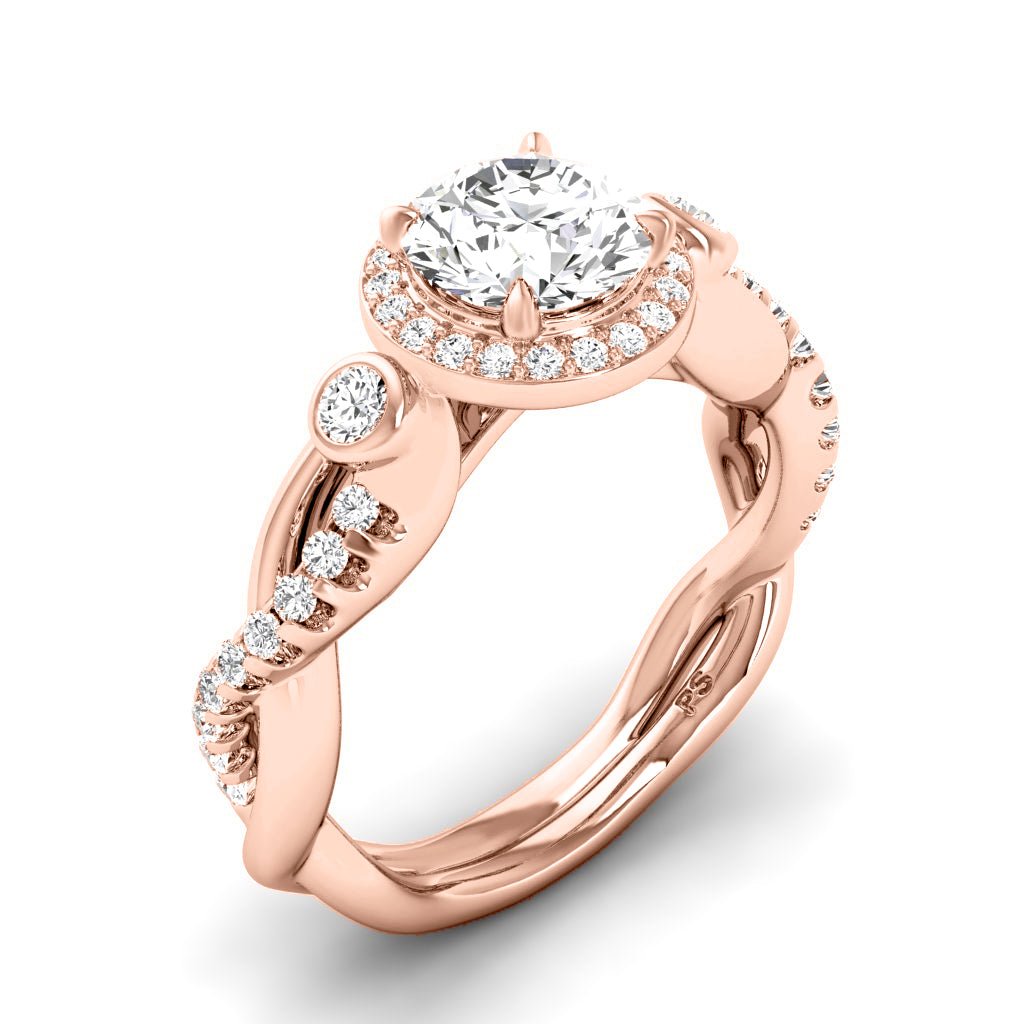 0.97-6.47 CT Round Cut Lab Grown Diamonds - Engagement Ring