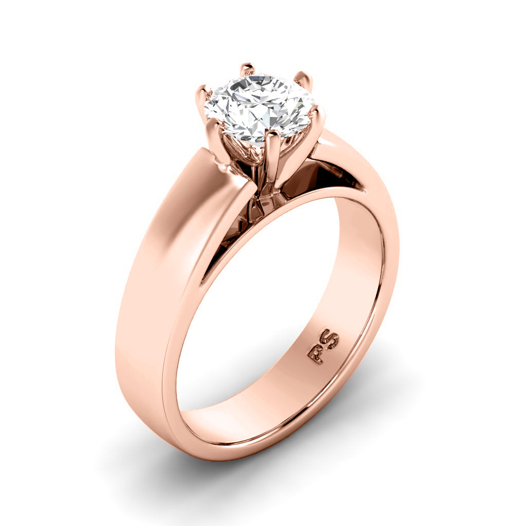 0.50-3.00 CT Round Cut Lab Grown Diamonds - Solitaire Ring