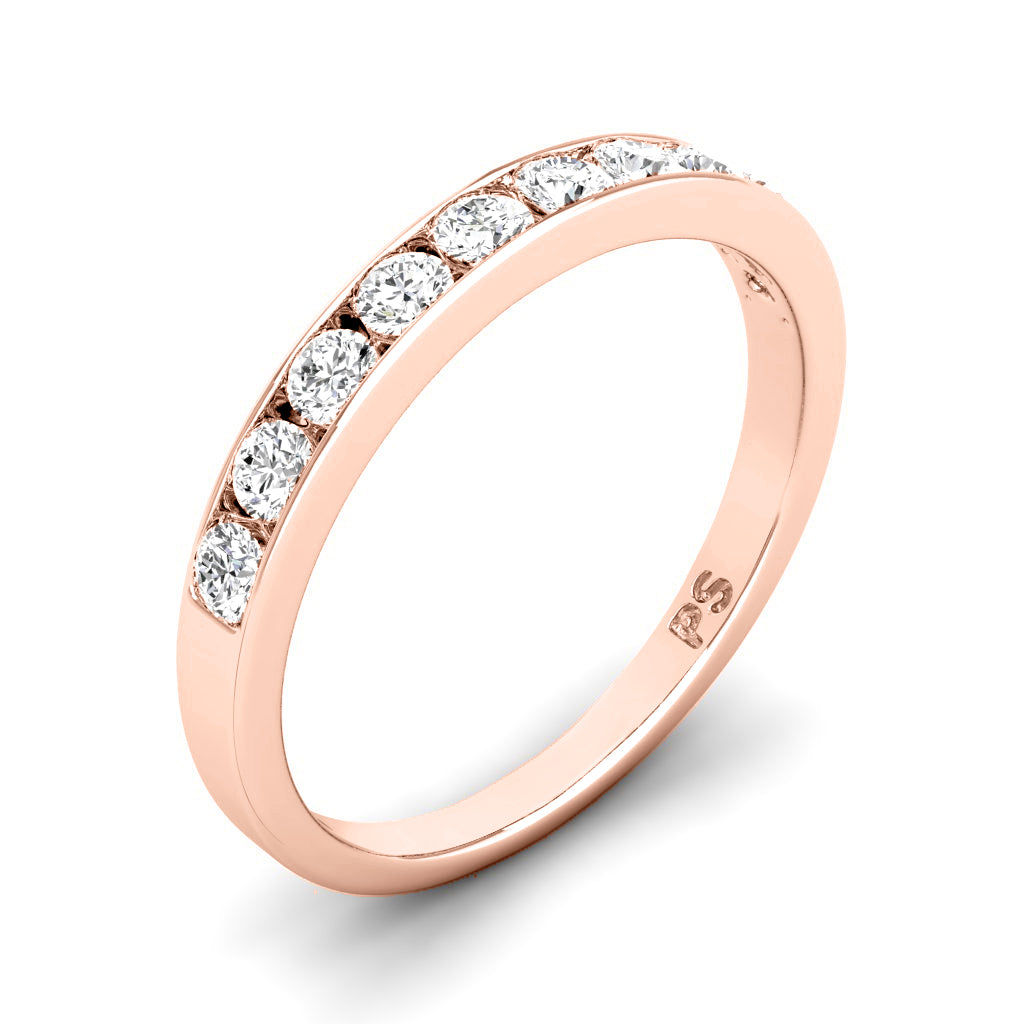 0.25 CT Round Cut Natural Diamonds - Wedding Band