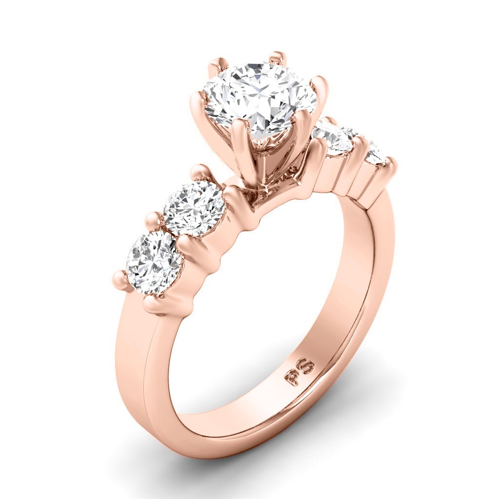 1.10-6.60 CT Round Cut Lab Grown Diamonds - Engagement Ring