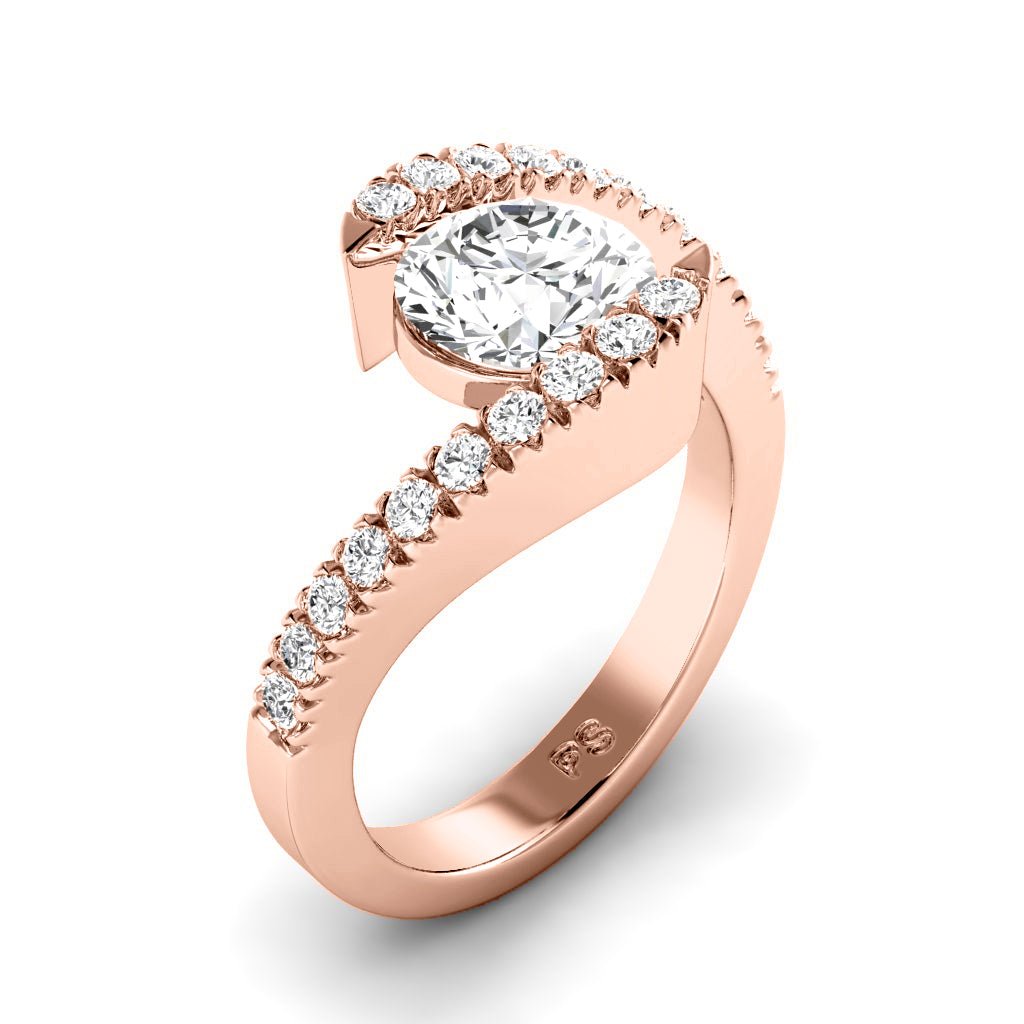 0.80-6.30 CT Round Cut Lab Grown Diamonds - Engagement Ring