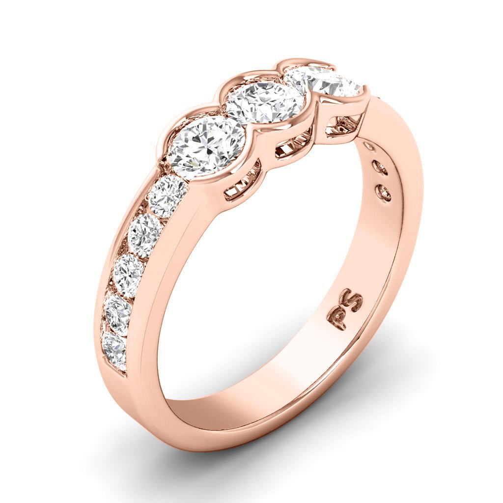 1.10 CT Round Cut Natural Diamonds - Wedding Band - Primestyle.com
