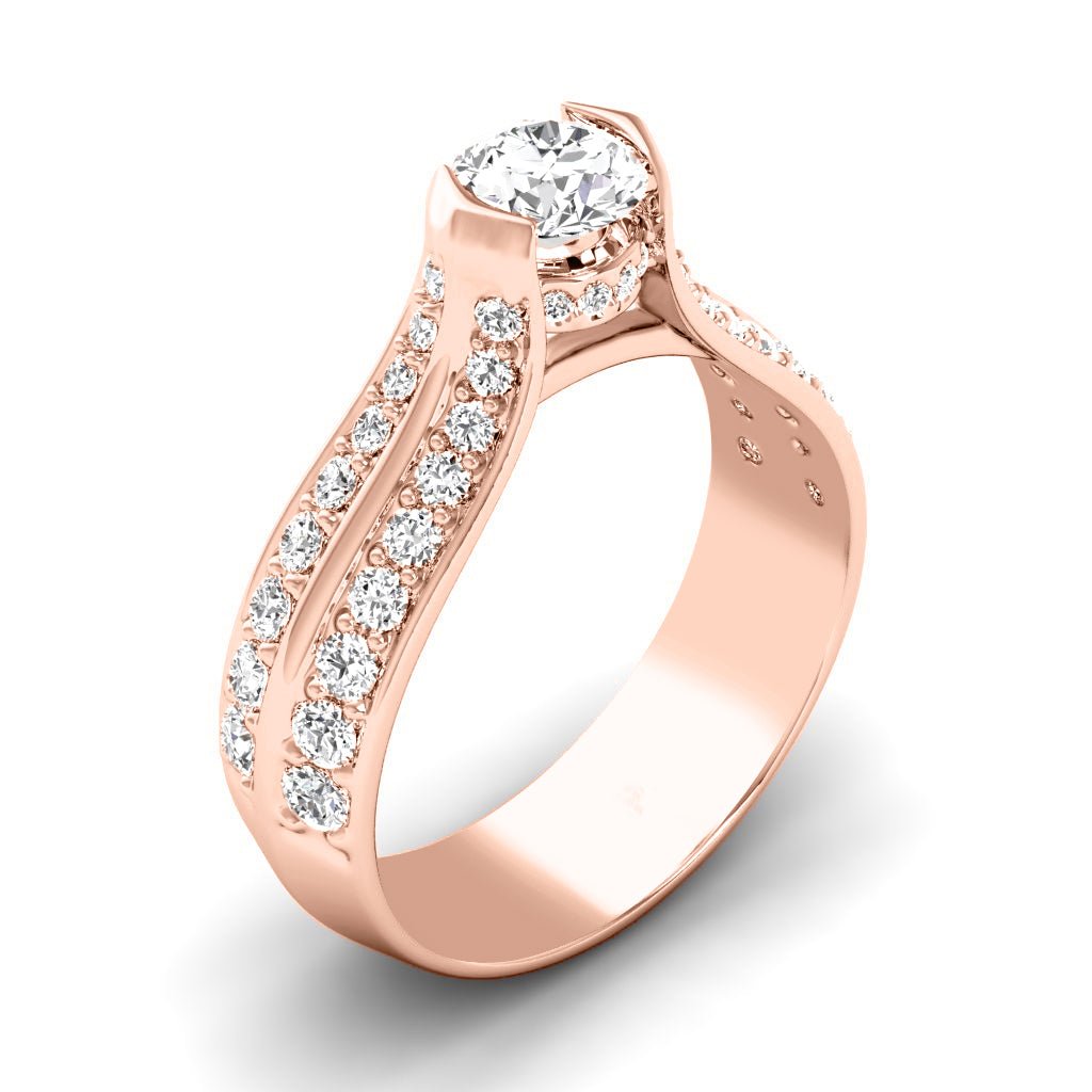 1.15-6.65 CT Round Cut Lab Grown Diamonds - Engagement Ring