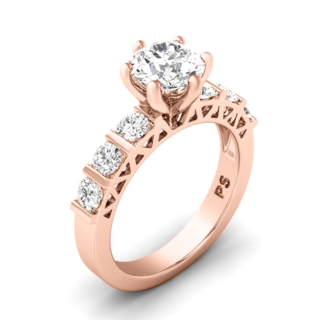 0.95 - 2.10 CT Round Cut Natural Diamonds - Engagement Ring - Primestyle.com