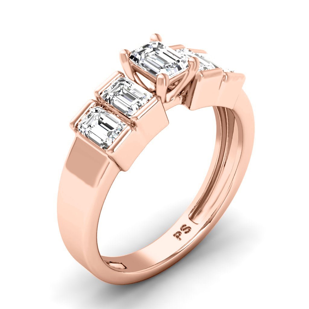 1.80-7.30 CT Emerald Cut Diamonds - Engagement Ring