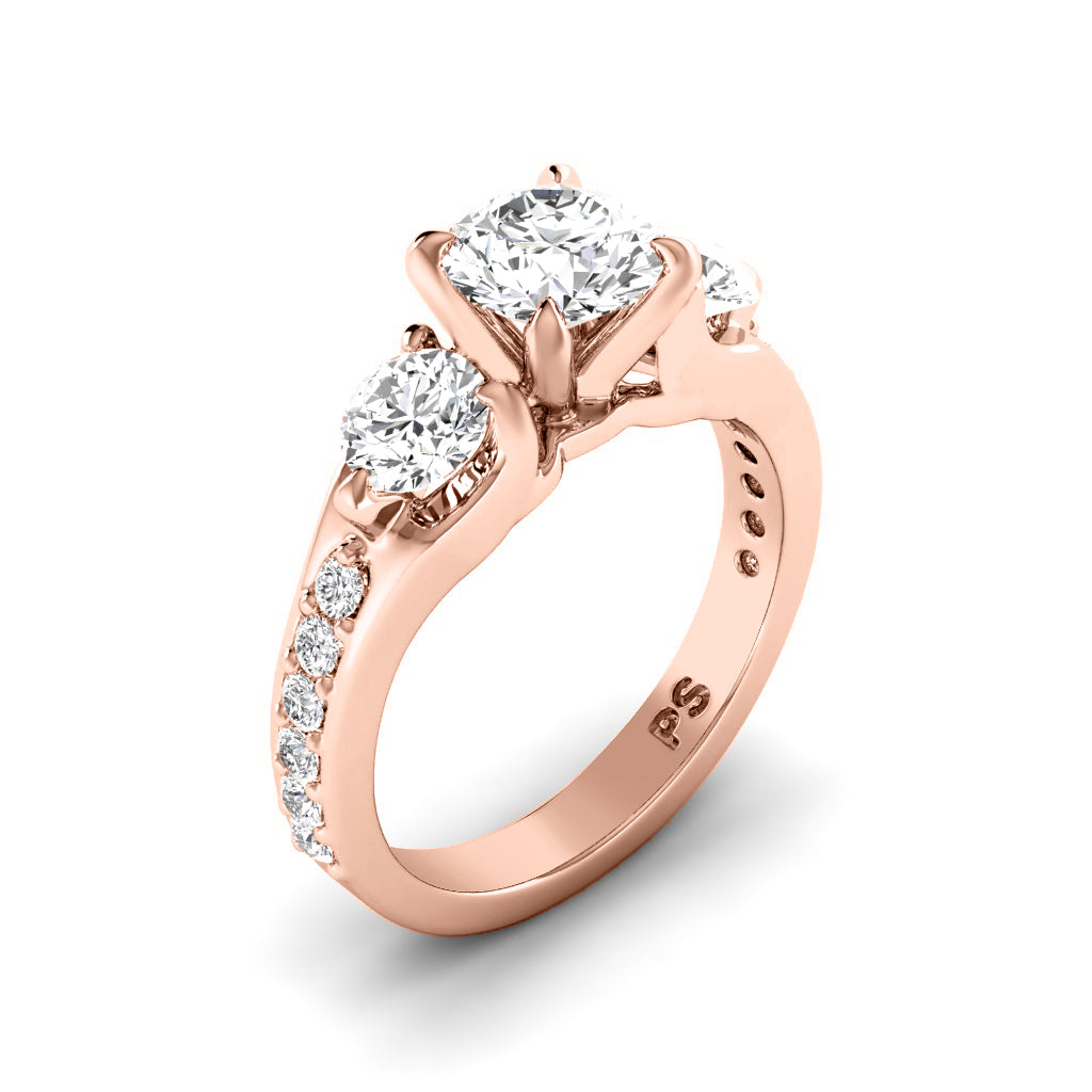 1.40-2.55 CT Round Cut Diamonds - Engagement Ring