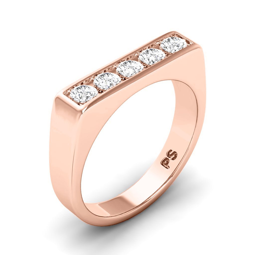 0.50 CT Round Cut Natural Diamonds - Wedding Band - Primestyle.com
